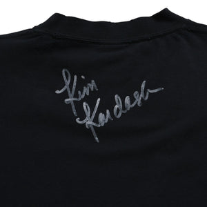 新品同様 BALENCIAGA バレンシアガ キムカーダシアン 半袖Tシャツ 25SS 807341 コットン ブラック ピンク サイズM 中古 4a009248