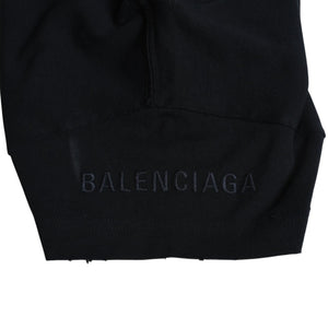 新品同様 BALENCIAGA バレンシアガ キムカーダシアン 半袖Tシャツ 25SS 807341 コットン ブラック ピンク サイズM 中古 4a009248