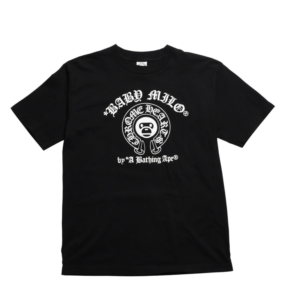 極美品 CHROME HEARTS クロムハーツ × A BATHING APE ア ベイシング エイプ 半袖Tシャツ サイズM ブラック 中古 4a010501