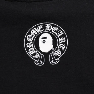 極美品 CHROME HEARTS クロムハーツ × A BATHING APE ア ベイシング エイプ 半袖Tシャツ サイズM ブラック 中古 4a010501