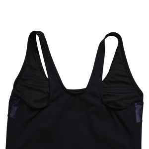 極美品 CHANEL シャネル スイムウェア 水着 ココマーク 9065V45004 ネイビー ポーチ付き サイズ34 中古 4a008552