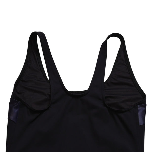 極美品 CHANEL シャネル スイムウェア 水着 ココマーク 9065V45004 ネイビー ポーチ付き サイズ34 中古 4a008552