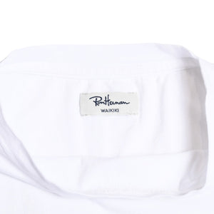 RONHERMAN WAIKIKI ロンハーマン ワイキキ タンクトップ 無地 日本製 コットン ホワイト サイズXL 美品 中古 4a006547