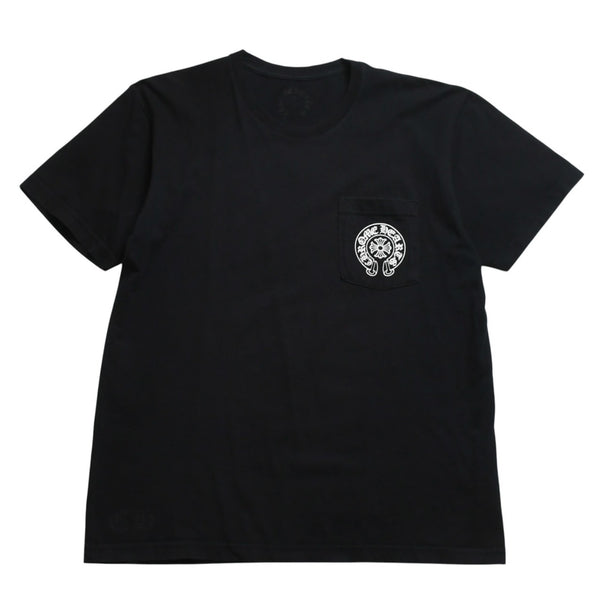 CHROME HEARTS クロムハーツ CH SINE CHシャイン 半袖Tシャツ サイズL ホノルル限定 ホースシュー ブラック 美品 中古 4a009186