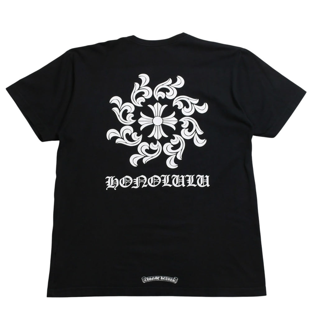 CHROME HEARTS クロムハーツ CH SINE CHシャイン 半袖Tシャツ サイズL ホノルル限定 ホースシュー ブラック 美品 中古 4a009186