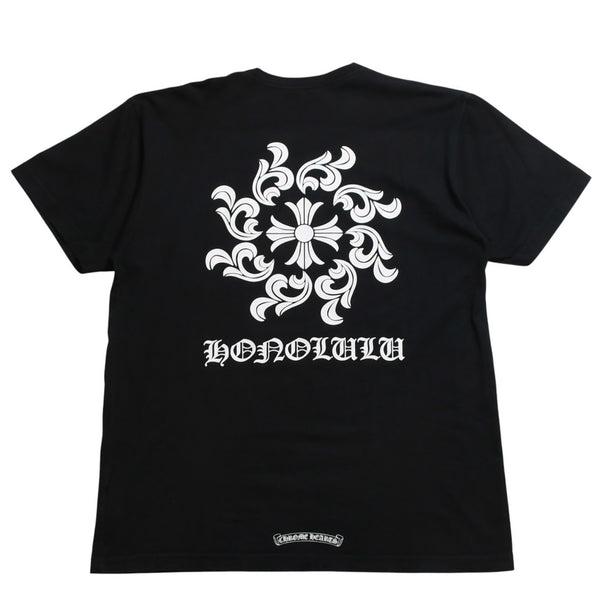CHROME HEARTS クロムハーツ CH SINE CHシャイン 半袖Tシャツ サイズL ホノルル限定 ホースシュー ブラック 美品 中古 4a009186