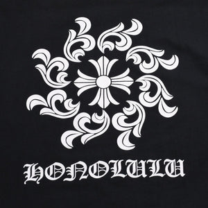 CHROME HEARTS クロムハーツ CH SINE CHシャイン 半袖Tシャツ サイズL ホノルル限定 ホースシュー ブラック 美品 中古 4a009186