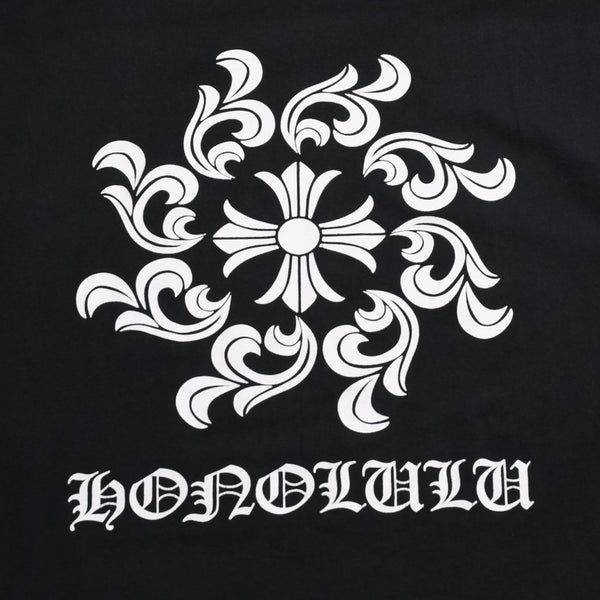 CHROME HEARTS クロムハーツ CH SINE CHシャイン 半袖Tシャツ サイズL ホノルル限定 ホースシュー ブラック 美品 中古 4a009186