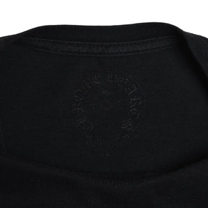 CHROME HEARTS クロムハーツ CH SINE CHシャイン 半袖Tシャツ サイズL ホノルル限定 ホースシュー ブラック 美品 中古 4a009186
