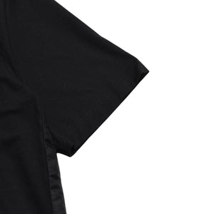 新品同様 PRADA プラダ Re-Nylonディテール付 ストレッチコットン ポロシャツ UJN675 トライアングルロゴ ブラック サイズXXXL シルバー金具 中古 4a001872