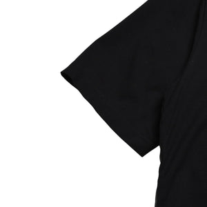 新品同様 PRADA プラダ Re-Nylonディテール付 ストレッチコットン ポロシャツ UJN675 トライアングルロゴ ブラック サイズXXXL シルバー金具 中古 4a001872