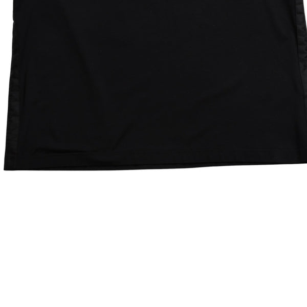 新品同様 PRADA プラダ Re-Nylonディテール付 ストレッチコットン ポロシャツ UJN675 トライアングルロゴ ブラック サイズXXXL シルバー金具 中古 4a001872
