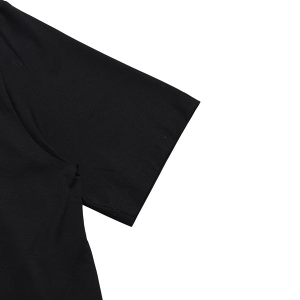 新品同様 PRADA プラダ Re-Nylonディテール付 ストレッチコットン ポロシャツ UJN675 トライアングルロゴ ブラック サイズXXXL シルバー金具 中古 4a001872