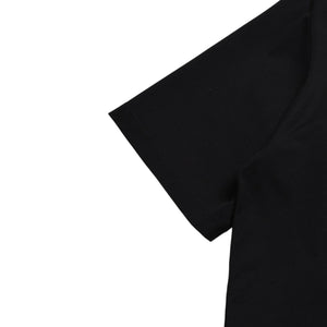 新品同様 PRADA プラダ Re-Nylonディテール付 ストレッチコットン ポロシャツ UJN675 トライアングルロゴ ブラック サイズXXXL シルバー金具 中古 4a001872