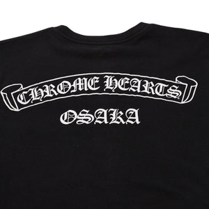 CHROME HEARTS クロムハーツ 大阪限定スクロールラベルTシャツ OSAKA limited ブラック 黒 スクロールロゴ Sサイズ 美品 中古 4a001879