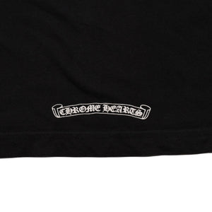 CHROME HEARTS クロムハーツ 大阪限定スクロールラベルTシャツ OSAKA limited ブラック 黒 スクロールロゴ Sサイズ 美品 中古 4a001879