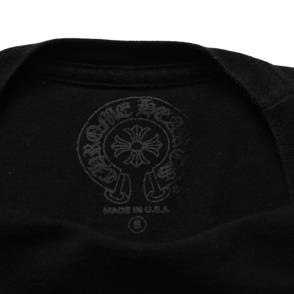 CHROME HEARTS クロムハーツ 大阪限定スクロールラベルTシャツ OSAKA limited ブラック 黒 スクロールロゴ Sサイズ 美品 中古 4a001879