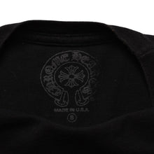 画像をギャラリービューアに読み込む, CHROME HEARTS クロムハーツ 大阪限定スクロールラベルTシャツ OSAKA limited ブラック 黒 スクロールロゴ Sサイズ 美品 中古 4a001879