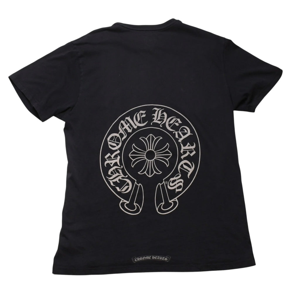 CHROME HEARTS クロムハーツ ホースシューTシャツ 馬蹄 半袖Tシャツ ブラック 黒 Mサイズ 美品 中古 4a001884