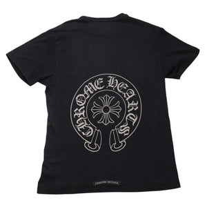 CHROME HEARTS Horseshoe T-shirt Horseshoe Short Sleeve T-shirt Black Black M Size Good Condition Used 4a001884