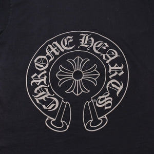 CHROME HEARTS Horseshoe T-shirt Horseshoe Short Sleeve T-shirt Black Black M Size Good Condition Used 4a001884