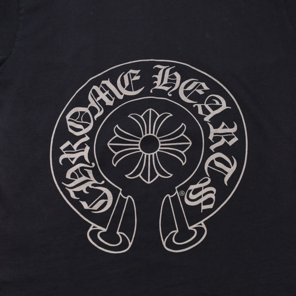 CHROME HEARTS Horseshoe T-shirt Horseshoe Short Sleeve T-shirt Black Black M Size Good Condition Used 4a001884