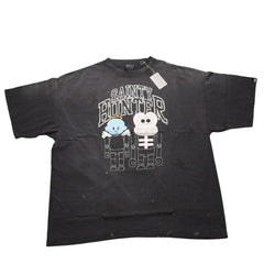 新品未使用 SAINT Mxxxxxx セントマイケル BOUNTY HUNTER コラボTシャツ BH_SS TEE SKULL-K&BABY-M 半袖Tシャツ Tシャツ ブラック ヴィンテージ加工 中古 4a001973