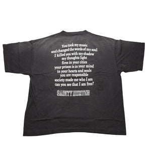 新品未使用 SAINT Mxxxxxx セントマイケル BOUNTY HUNTER コラボTシャツ BH_SS TEE SKULL-K&BABY-M 半袖Tシャツ Tシャツ ブラック ヴィンテージ加工 中古 4a001973