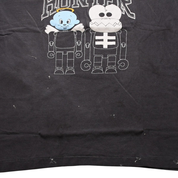 新品未使用 SAINT Mxxxxxx セントマイケル BOUNTY HUNTER コラボTシャツ BH_SS TEE SKULL-K&BABY-M 半袖Tシャツ Tシャツ ブラック ヴィンテージ加工 中古 4a001973