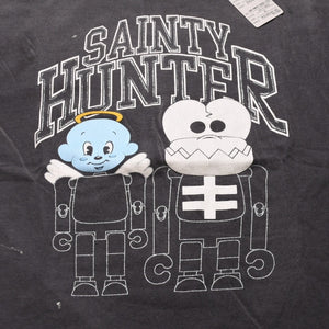新品未使用 SAINT Mxxxxxx セントマイケル BOUNTY HUNTER コラボTシャツ BH_SS TEE SKULL-K&BABY-M 半袖Tシャツ Tシャツ ブラック ヴィンテージ加工 中古 4a001973