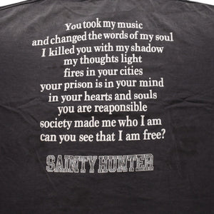 新品未使用 SAINT Mxxxxxx セントマイケル BOUNTY HUNTER コラボTシャツ BH_SS TEE SKULL-K&BABY-M 半袖Tシャツ Tシャツ ブラック ヴィンテージ加工 中古 4a001973