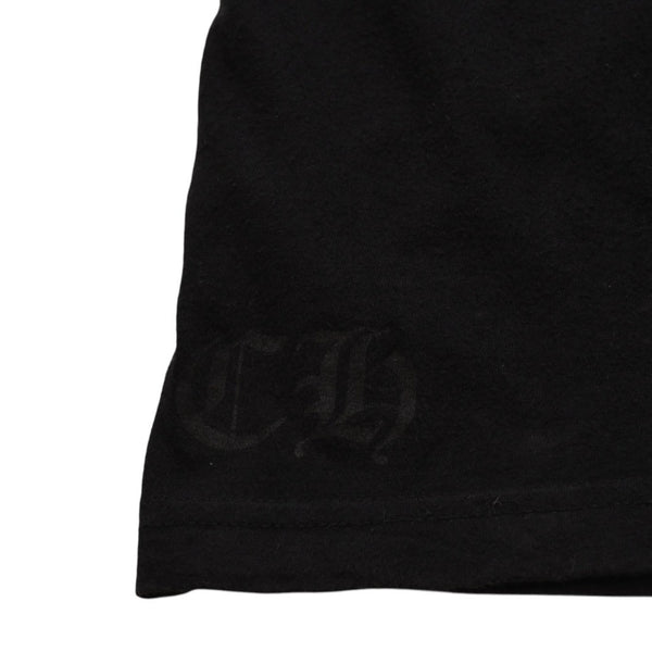 CHROME HEARTS クロムハーツ 大阪限定スクロールラベルTシャツ OSAKA limited ブラック 黒 スクロールロゴ Sサイズ 美品 中古 4a001879