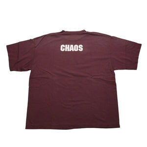New and unused SAINT Mxxxxxx Saint Michael SS T-SHIRT SAINT MXX BUR Short sleeve T-shirt T-shirt Burgundy Aged processing Used 4a001975