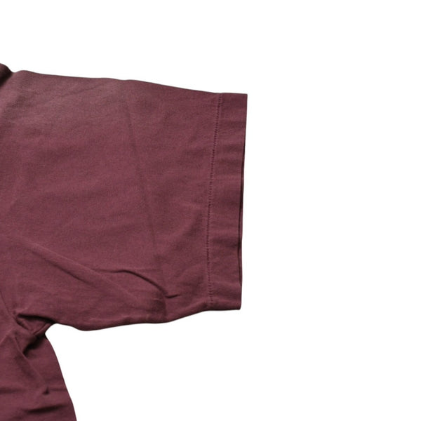 New and unused SAINT Mxxxxxx Saint Michael SS T-SHIRT SAINT MXX BUR Short sleeve T-shirt T-shirt Burgundy Aged processing Used 4a001975