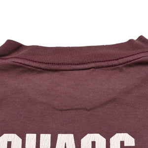 New and unused SAINT Mxxxxxx Saint Michael SS T-SHIRT SAINT MXX BUR Short sleeve T-shirt T-shirt Burgundy Aged processing Used 4a001975