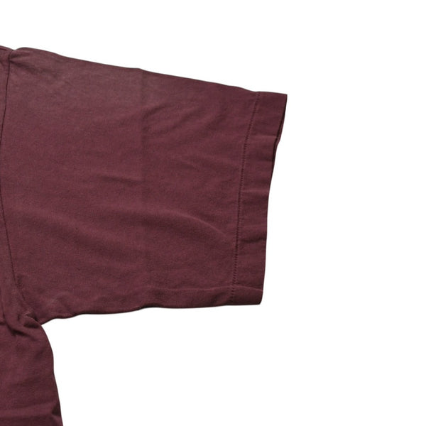 New and unused SAINT Mxxxxxx Saint Michael SS T-SHIRT SAINT MXX BUR Short sleeve T-shirt T-shirt Burgundy Aged processing Used 4a001975