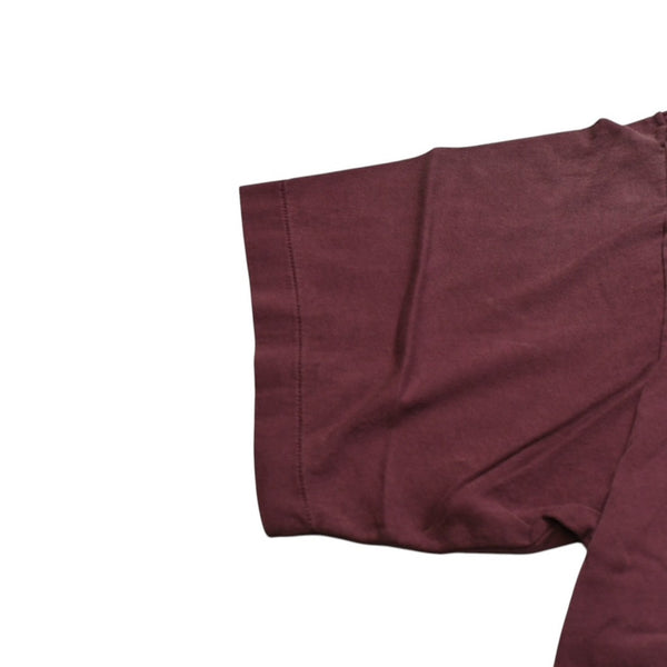 New and unused SAINT Mxxxxxx Saint Michael SS T-SHIRT SAINT MXX BUR Short sleeve T-shirt T-shirt Burgundy Aged processing Used 4a001975