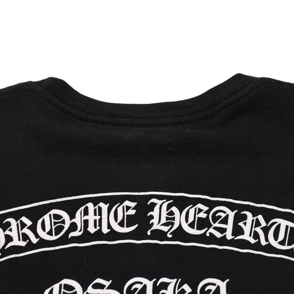 CHROME HEARTS クロムハーツ 大阪限定スクロールラベルTシャツ OSAKA limited ブラック 黒 スクロールロゴ Sサイズ 美品 中古 4a001879