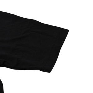 CHROME HEARTS クロムハーツ ポケット付きTシャツ クロスレザーパッチ シルバー金具 ブラック CHプラス スクロールラベル 美品 中古 4a001885