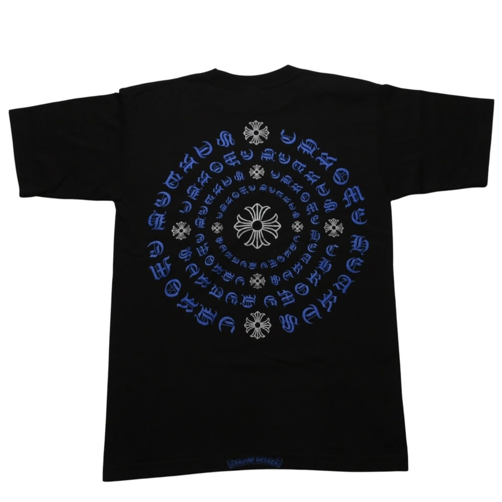 新品未使用 CHROME HEARTS クロムハーツ ポケット半袖Tシャツ サークルロゴCHプラス ブラック シルバー ブルー 中古 4a001882