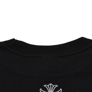 New and unused CHROME HEARTS Pocket Short Sleeve T-shirt Circle Logo CH Plus Black Silver Blue Used 4a001882