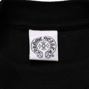 New and unused CHROME HEARTS Pocket Short Sleeve T-shirt Circle Logo CH Plus Black Silver Blue Used 4a001882
