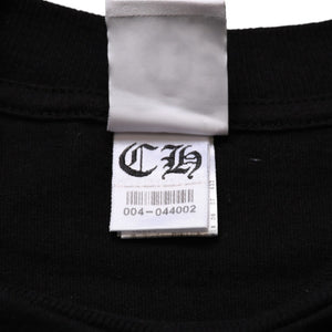 New and unused CHROME HEARTS Pocket Short Sleeve T-shirt Circle Logo CH Plus Black Silver Blue Used 4a001882