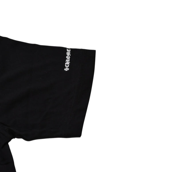 新品未使用 CHROME HEARTS クロムハーツ スクロールロゴTシャツ ブラック 黒 ポケットTシャツ 半袖Tシャツ 中古 4a001880