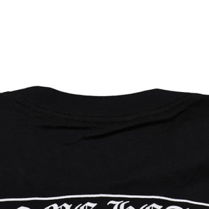 新品未使用 CHROME HEARTS クロムハーツ スクロールロゴTシャツ ブラック 黒 ポケットTシャツ 半袖Tシャツ 中古 4a001880