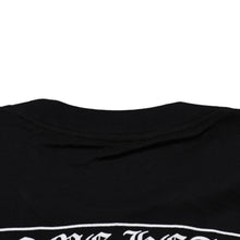 画像をギャラリービューアに読み込む, 新品未使用 CHROME HEARTS クロムハーツ スクロールロゴTシャツ ブラック 黒 ポケットTシャツ 半袖Tシャツ 中古 4a001880