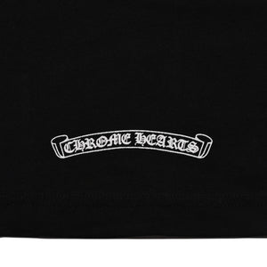 新品未使用 CHROME HEARTS クロムハーツ スクロールロゴTシャツ ブラック 黒 ポケットTシャツ 半袖Tシャツ 中古 4a001880