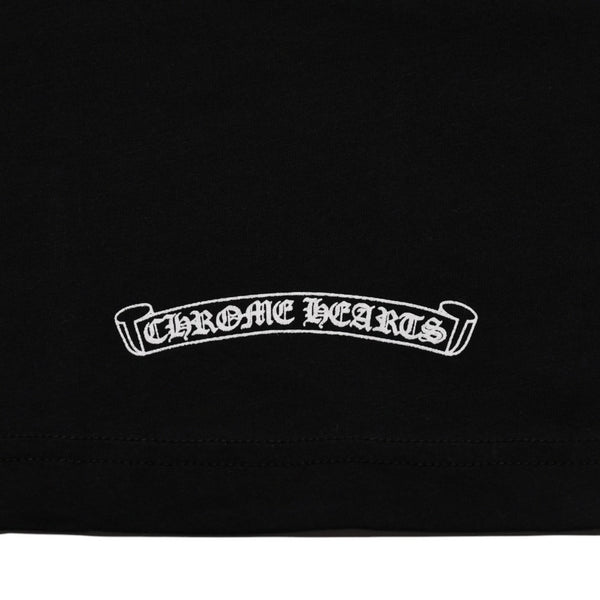 新品未使用 CHROME HEARTS クロムハーツ スクロールロゴTシャツ ブラック 黒 ポケットTシャツ 半袖Tシャツ 中古 4a001880