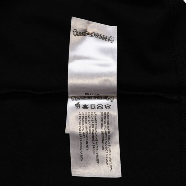新品未使用 CHROME HEARTS クロムハーツ スクロールロゴTシャツ ブラック 黒 ポケットTシャツ 半袖Tシャツ 中古 4a001880