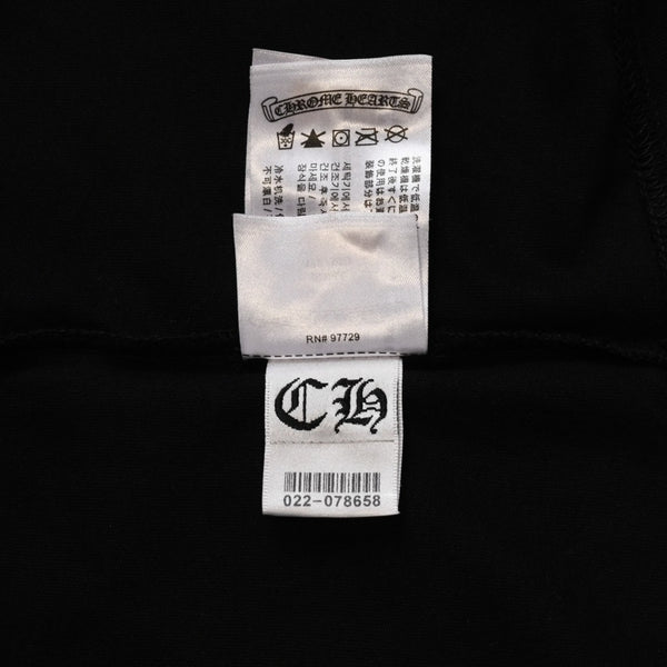 新品未使用 CHROME HEARTS クロムハーツ スクロールロゴTシャツ ブラック 黒 ポケットTシャツ 半袖Tシャツ 中古 4a001880